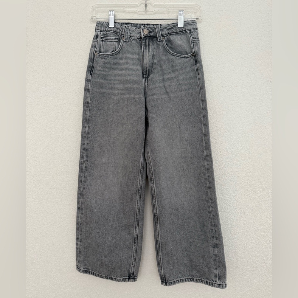 Zara Light Gray Wide Leg Jeans - Girls 11/12